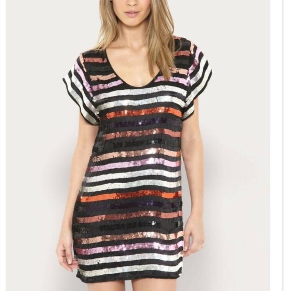 French Connection Sequin Shift Dress